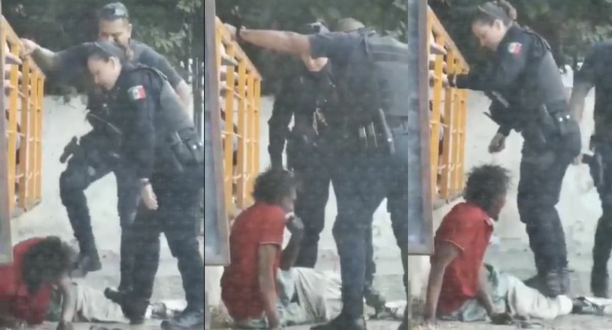 VIDEO: Captan a policías golpeando a un hombre en situación de calle en Guadalajara