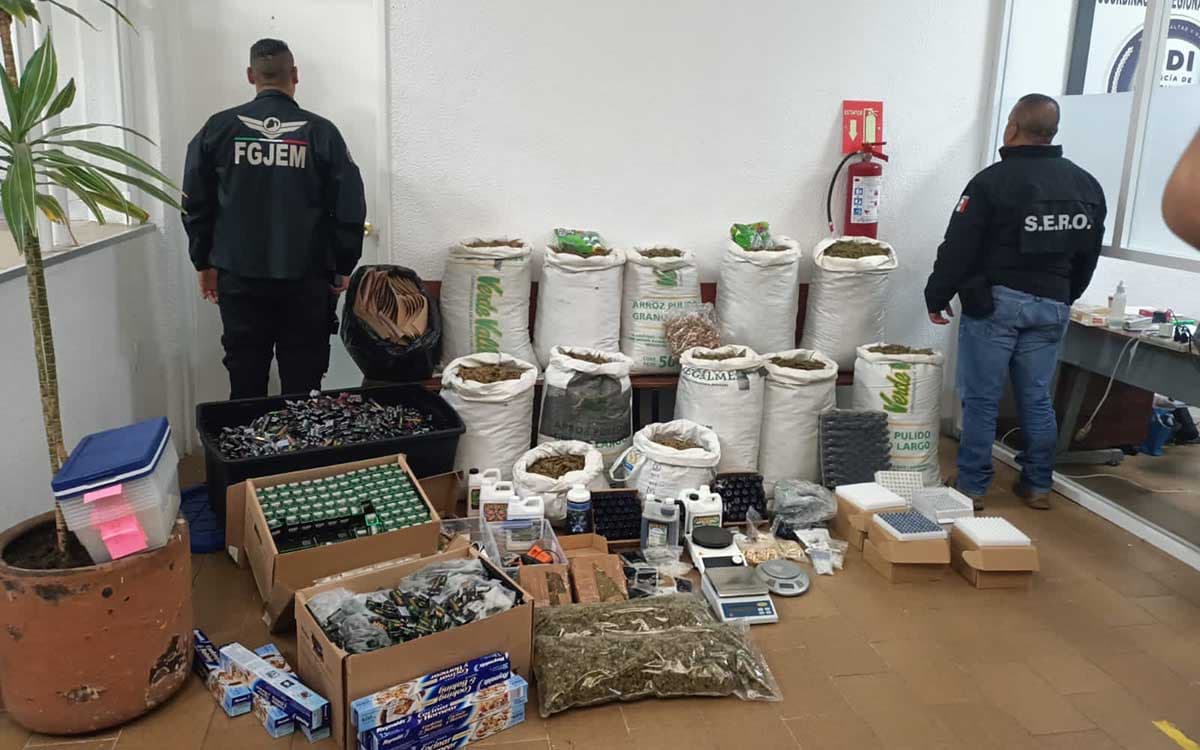 Desmantelan laboratorio de narcóticos en fraccionamiento de lujo en Edomex