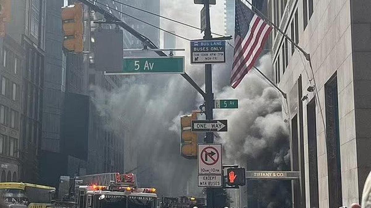 VIDEO: Se incendia tienda Tiffany en la Quinta Avenida de Nueva York