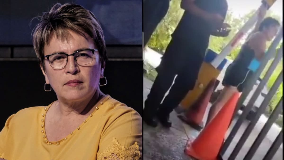 Laura Beristain exhibe prepotencia contra elementos de seguridad de su fraccionamiento, Allegranza Playa del Carmen