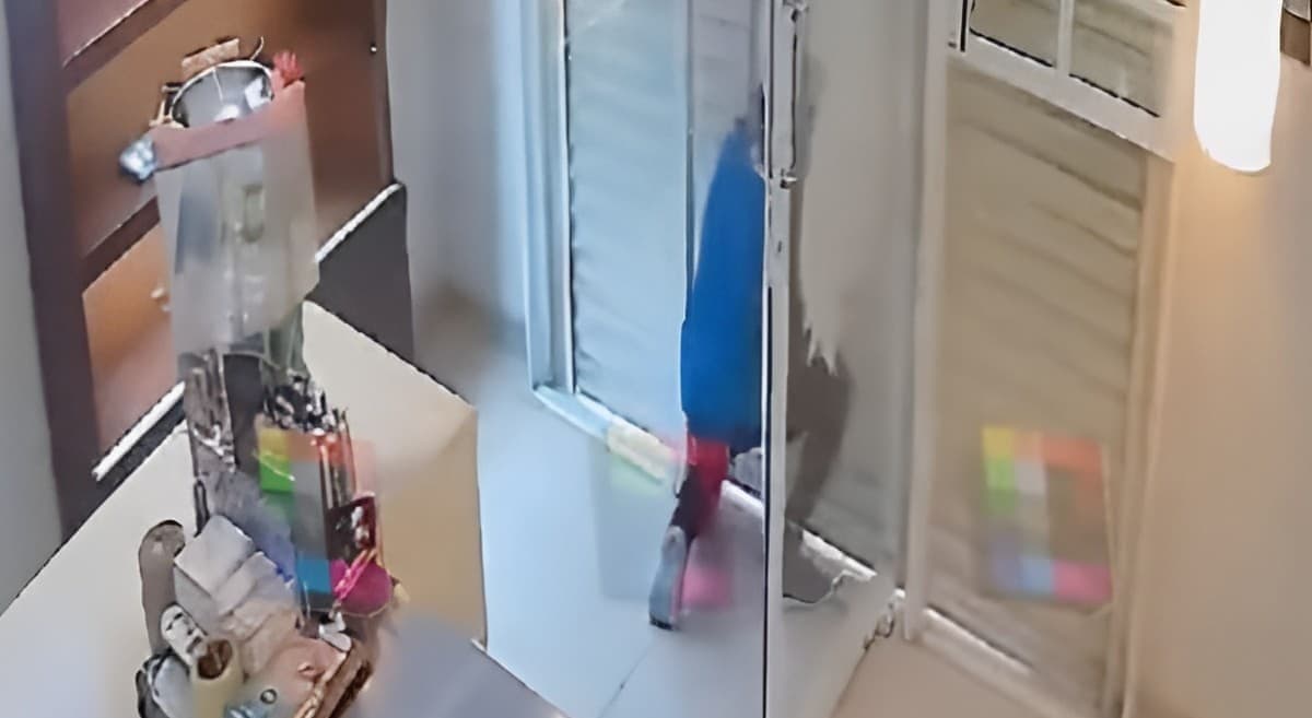 VIDEO: Entra a robar una panadería y empleada lo dejó encerrado