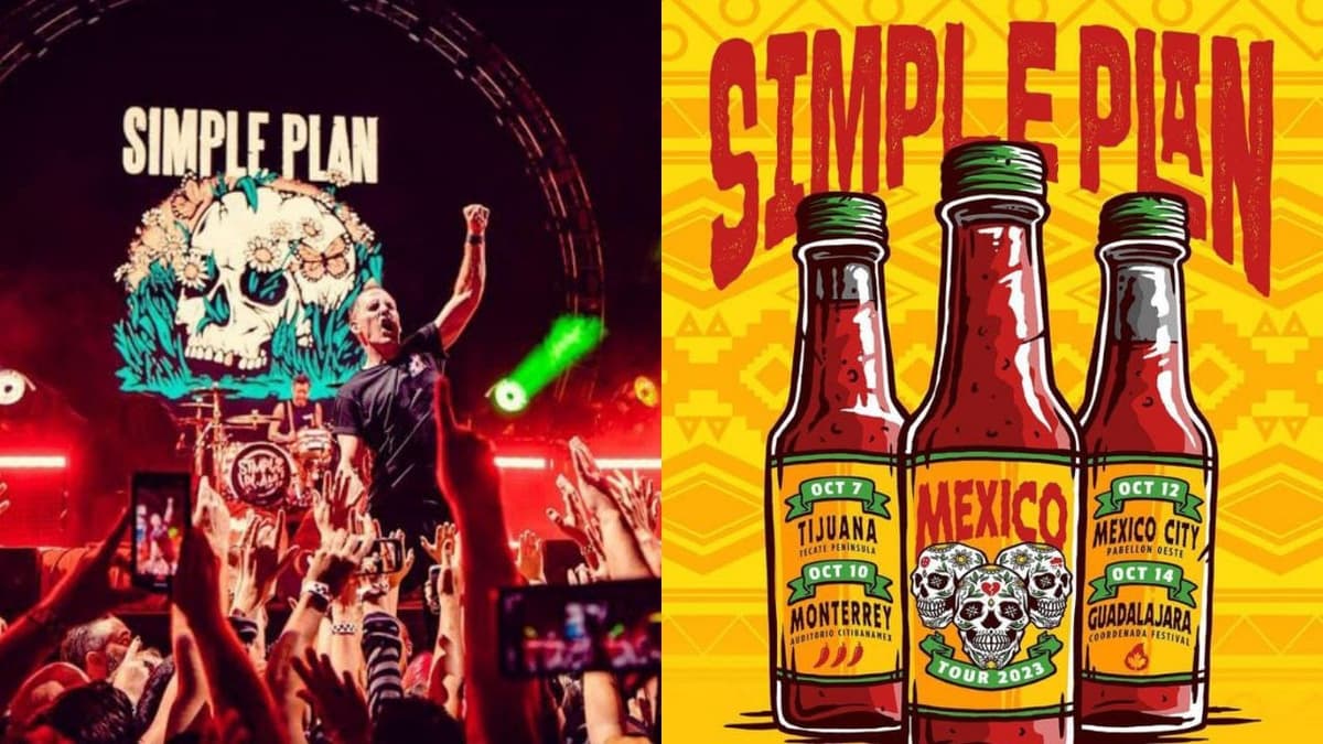 Simple Plan regresa a México y anuncia cuatro conciertos