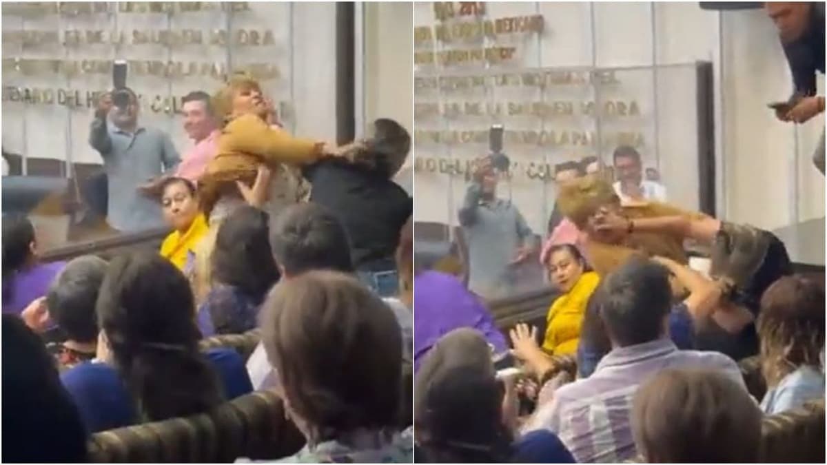 Video: Reporteras se agarran a golpes en Congreso de Sonora