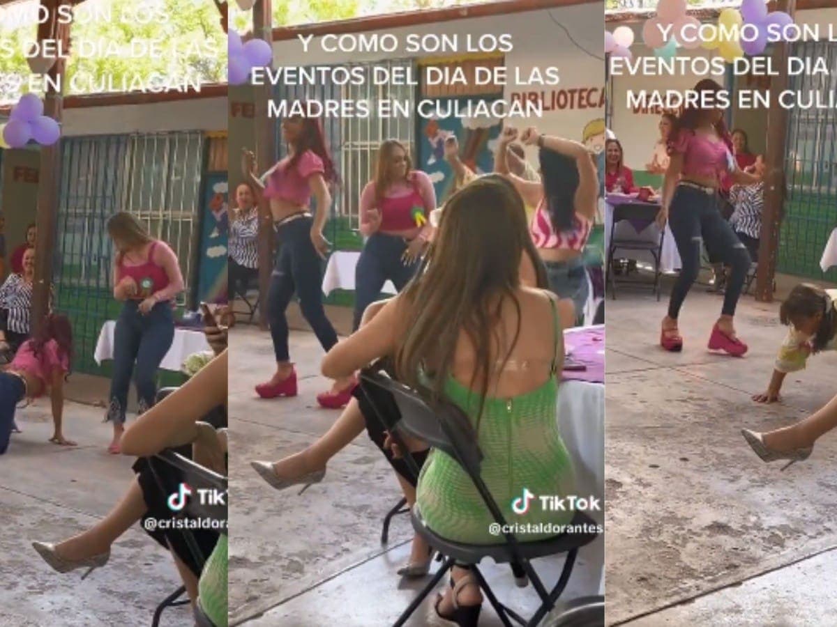 VIDEO: Captan a maestras de primaria "perreando" hasta el piso en festival escolar en Culiacán