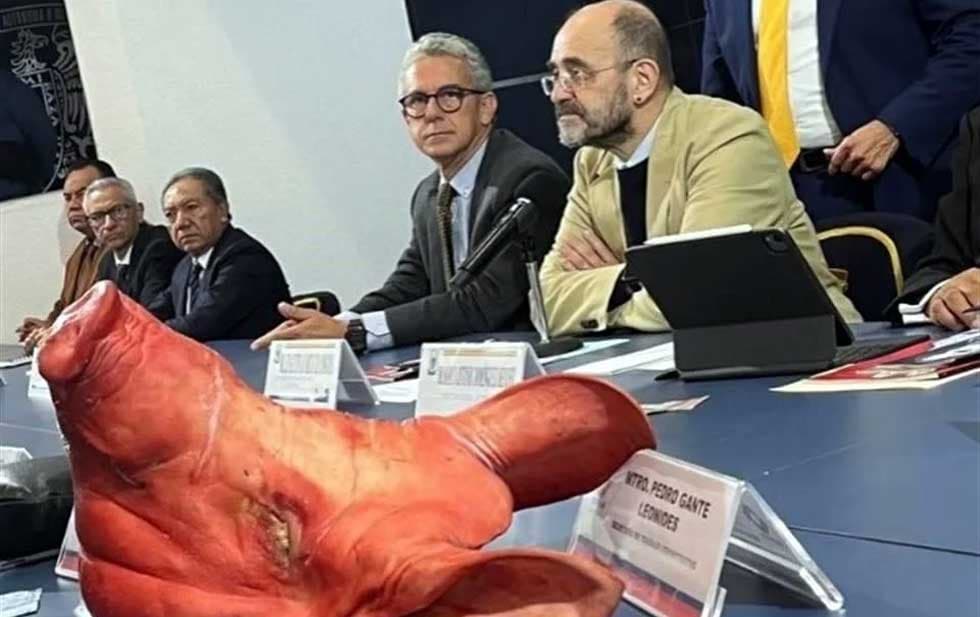 VIDEO: Avientan cabeza de cerdo a aspirante a Rectoría de UNAM