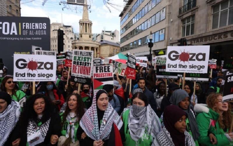 Policía de Reino Unido avala protesta propalestina en Londres a pesar de las críticas