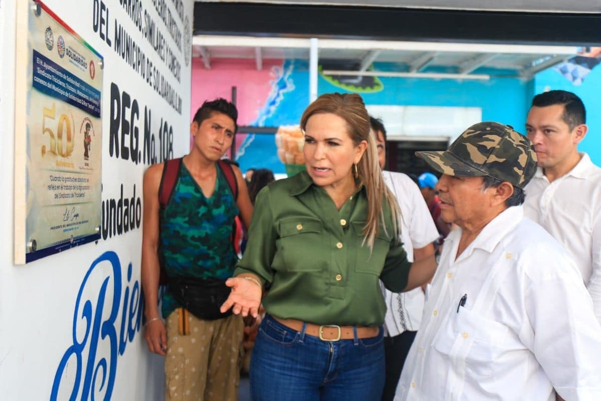 Reconoce Lili Campos trabajo de tricicleros