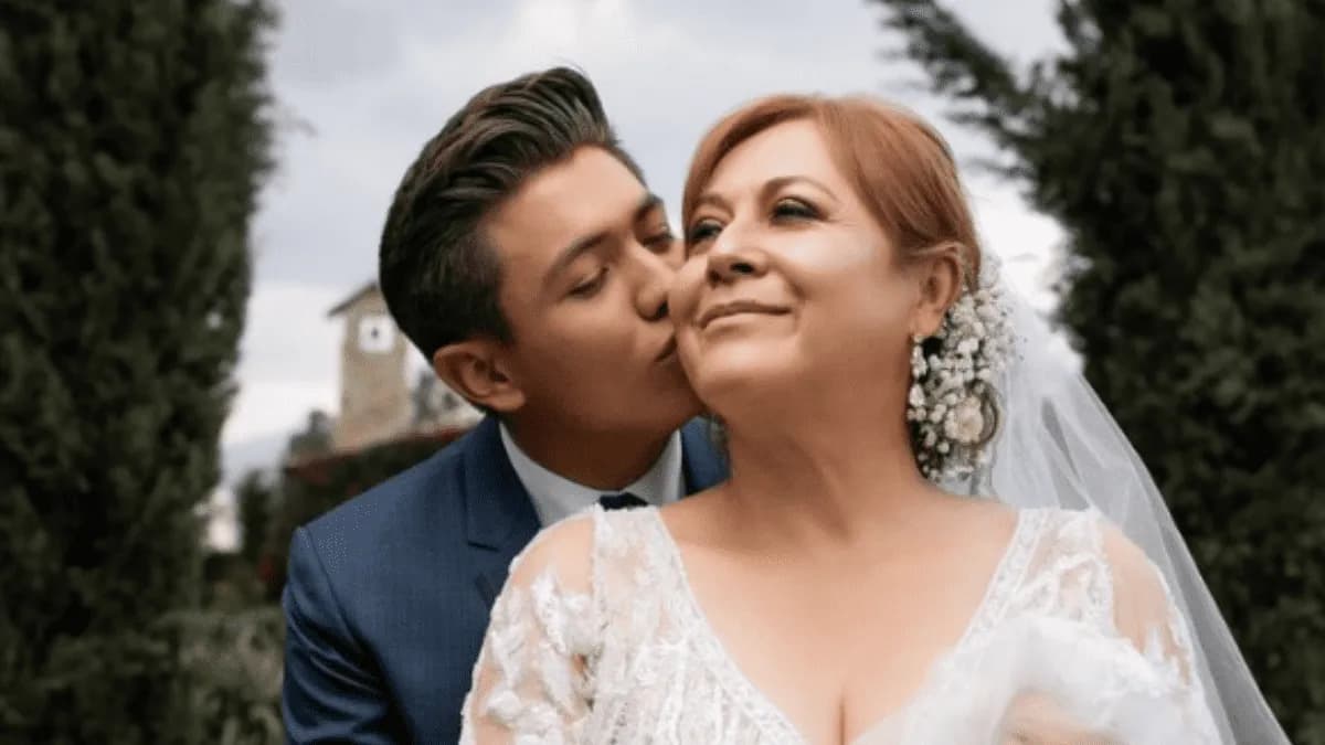 Video: Influencer se casó con una actriz 30 años mayor que él; su matrimonio atraviesa un momento difícil