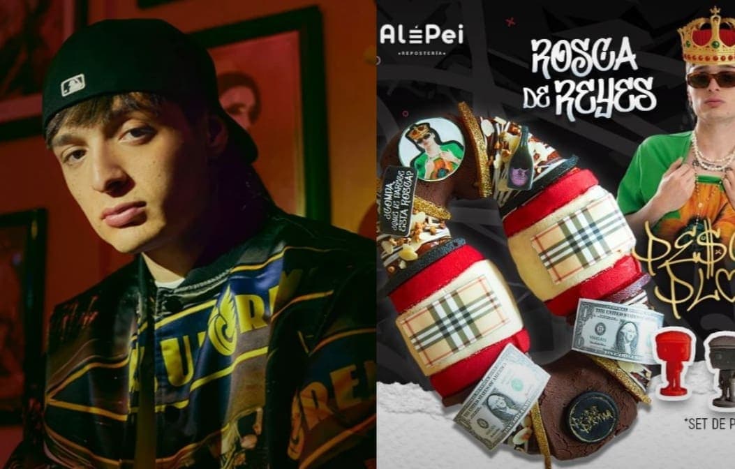 Venden Rosca de Reyes con temática de Peso Pluma