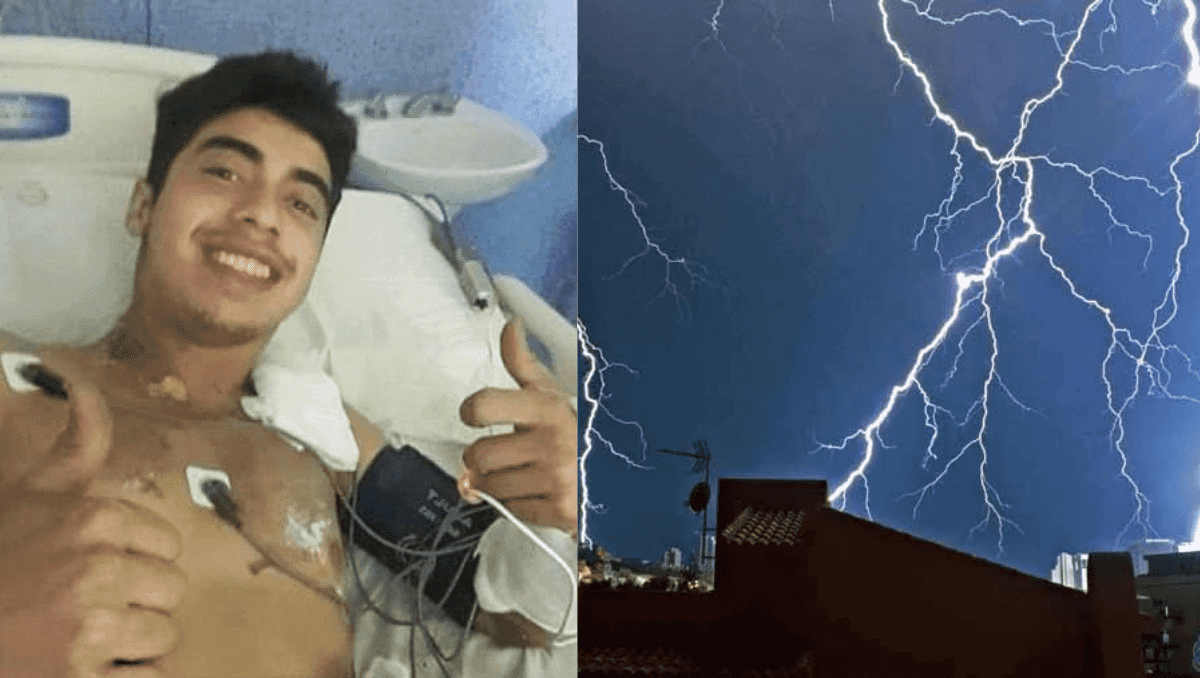 Joven de 26 años sobrevive tras caerle un rayo en Argentina; permanece estable en un hospital