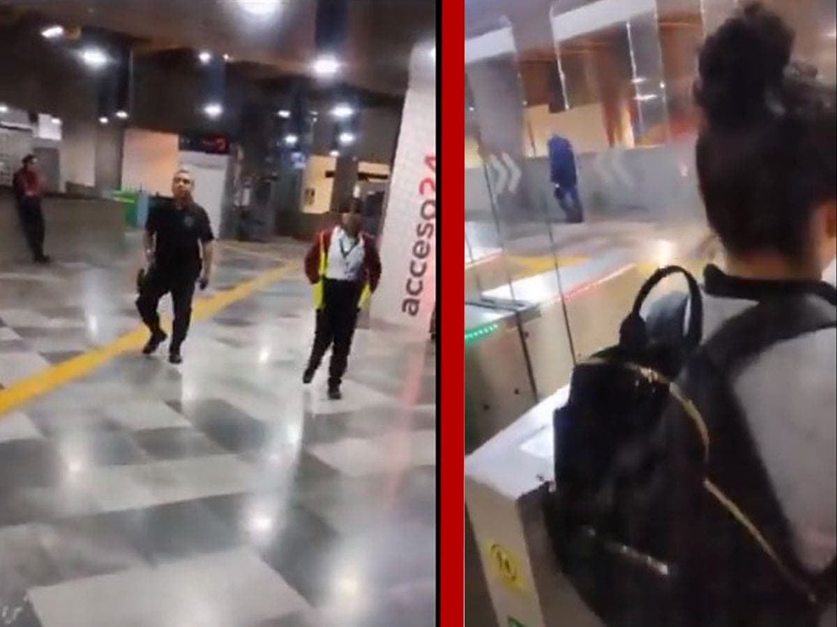 VIDEO: Por 'borracha', oficial le niega acceso a mujer a Tren Ligero en Guadalajara
