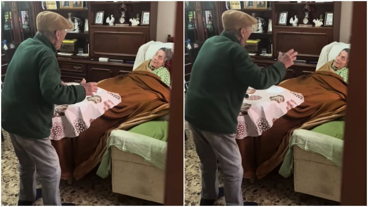 Video: abuelito alegra con un baile a su esposa que sufre Alzheimer