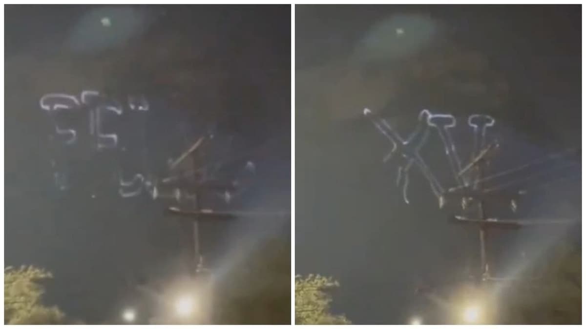 Video: Quinceañera recibe mensaje proyectado con láser en un cerro de Monterrey