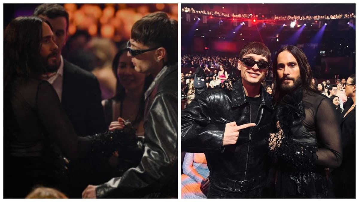 Jared Leto presume foto con Peso Pluma y lo critican en redes