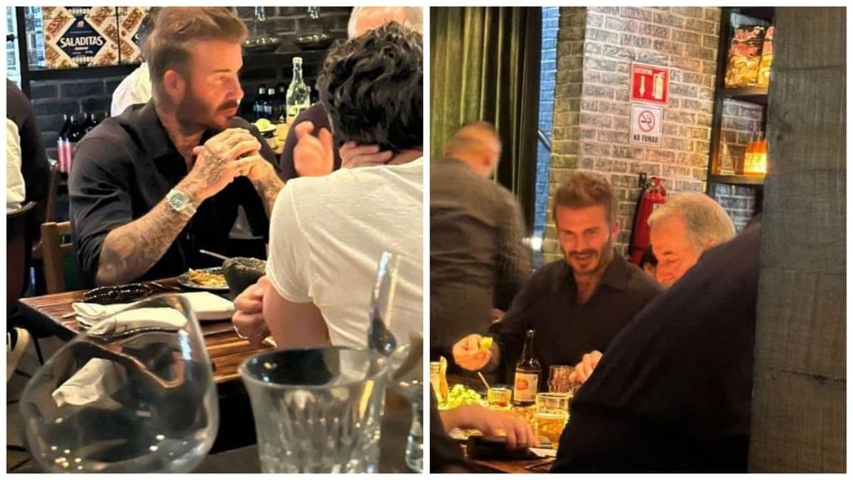 David Beckham fue captado en restaurante de Monterrey tomando cerveza mexicana