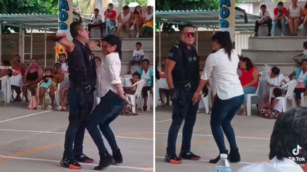 VIDEO: Mujer toca de forma indebida a un stripper en pleno festejo del Día de las Madres