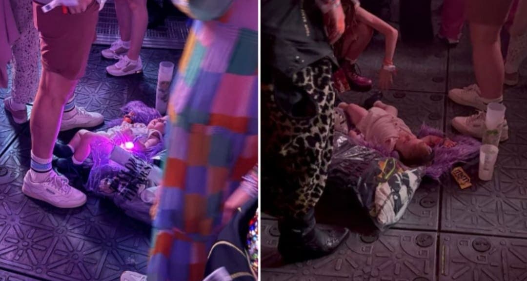 Fan deja a su bebé en el suelo durante el concierto de Taylor Swift en París