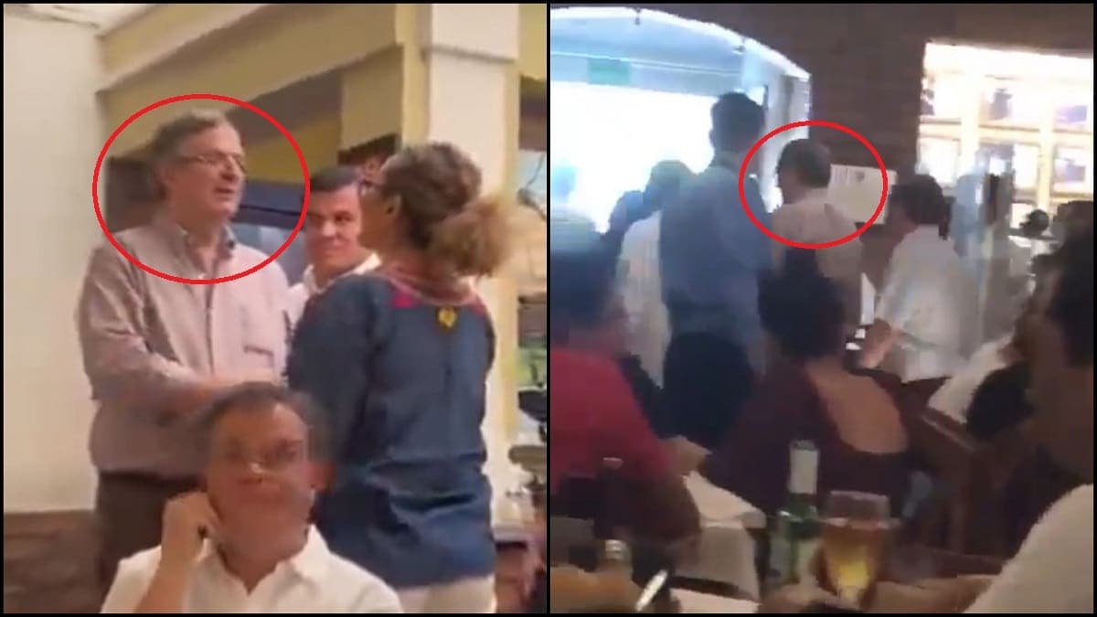Video: Captan momento en que comensales corren a Marcelo Ebrard de restaurante en Guadalajara, Jalisco