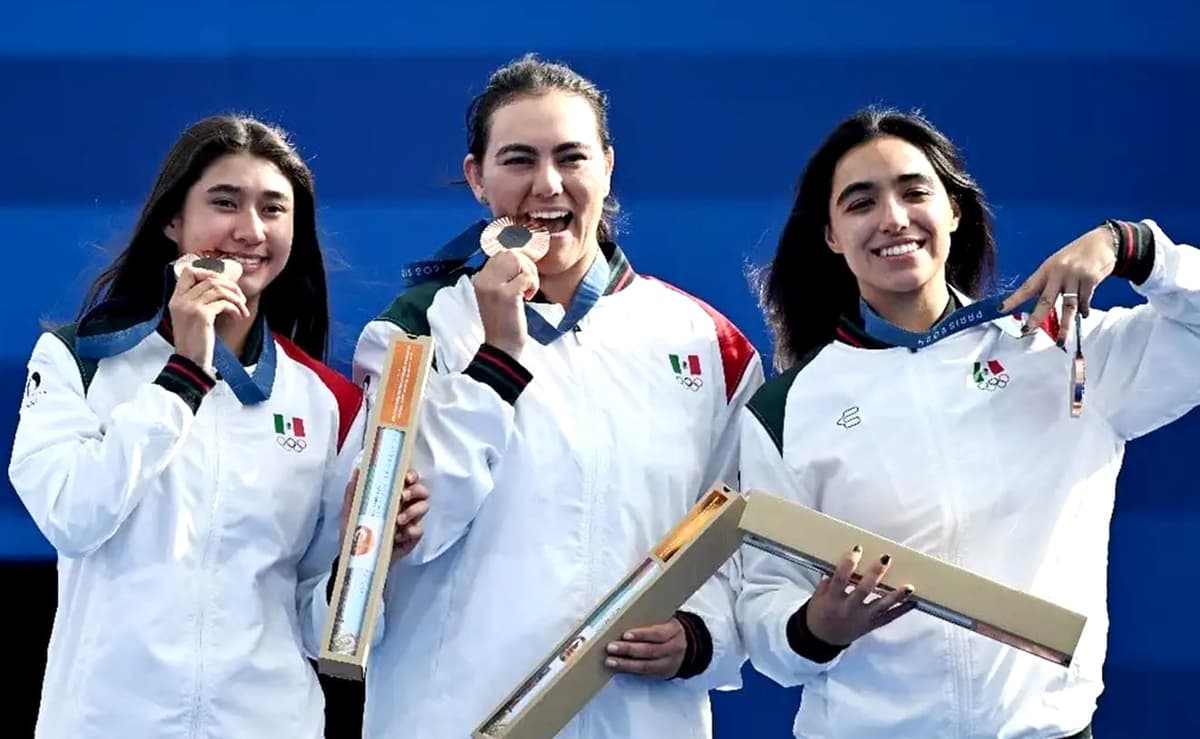 Un millón de pesos para cada arquera mexicana que ganó bronce en París 2024