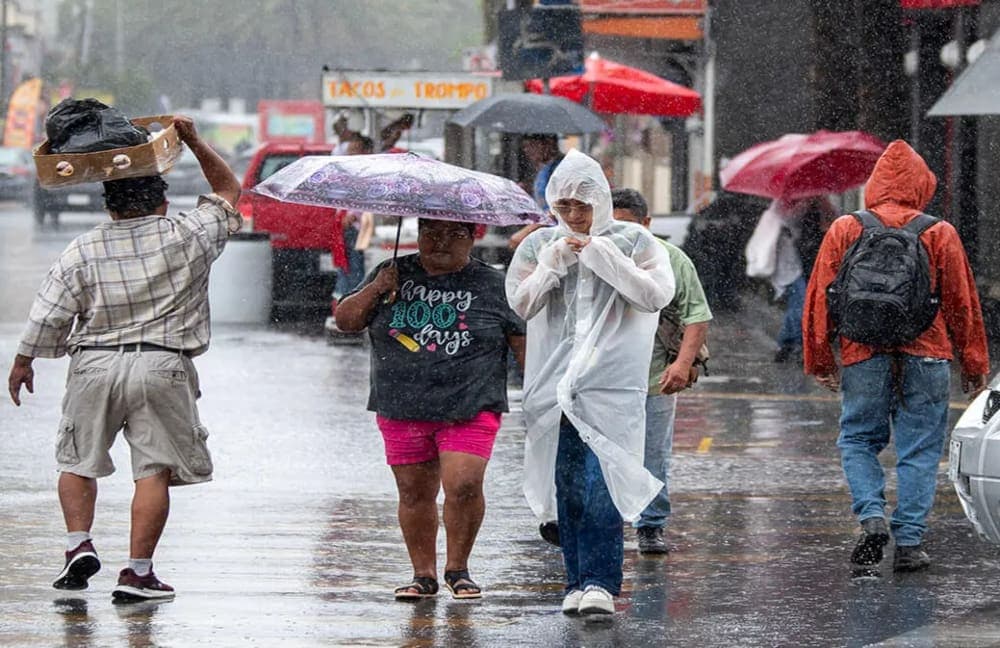 Pronostican lluvias de fuertes a intensas en 27 estados del país