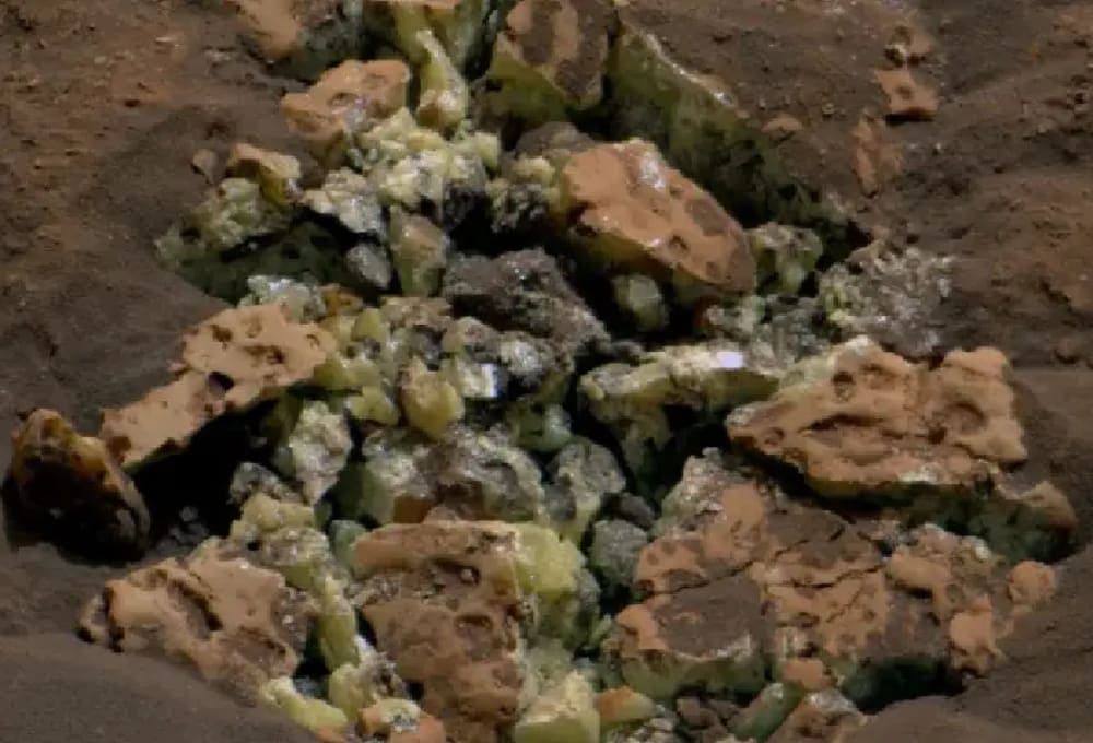 Descubren que hay cristales de azufre en Marte en un hallazgo sin precedentes