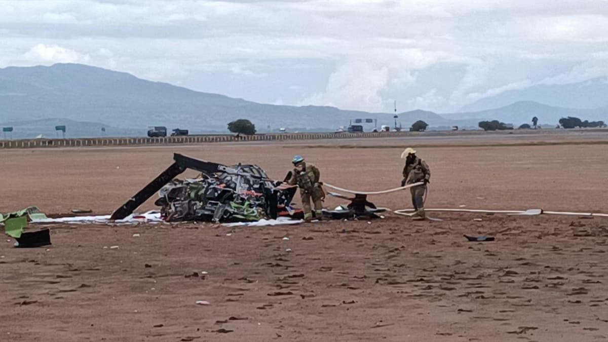 Se desploma helicóptero en Jalisco; hay cuatro lesionados