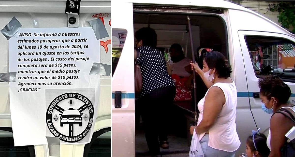 ¡Se mandan solos! Colectivos de Playa del Carmen aumentan tarifas sin autorización del Imoveqroo