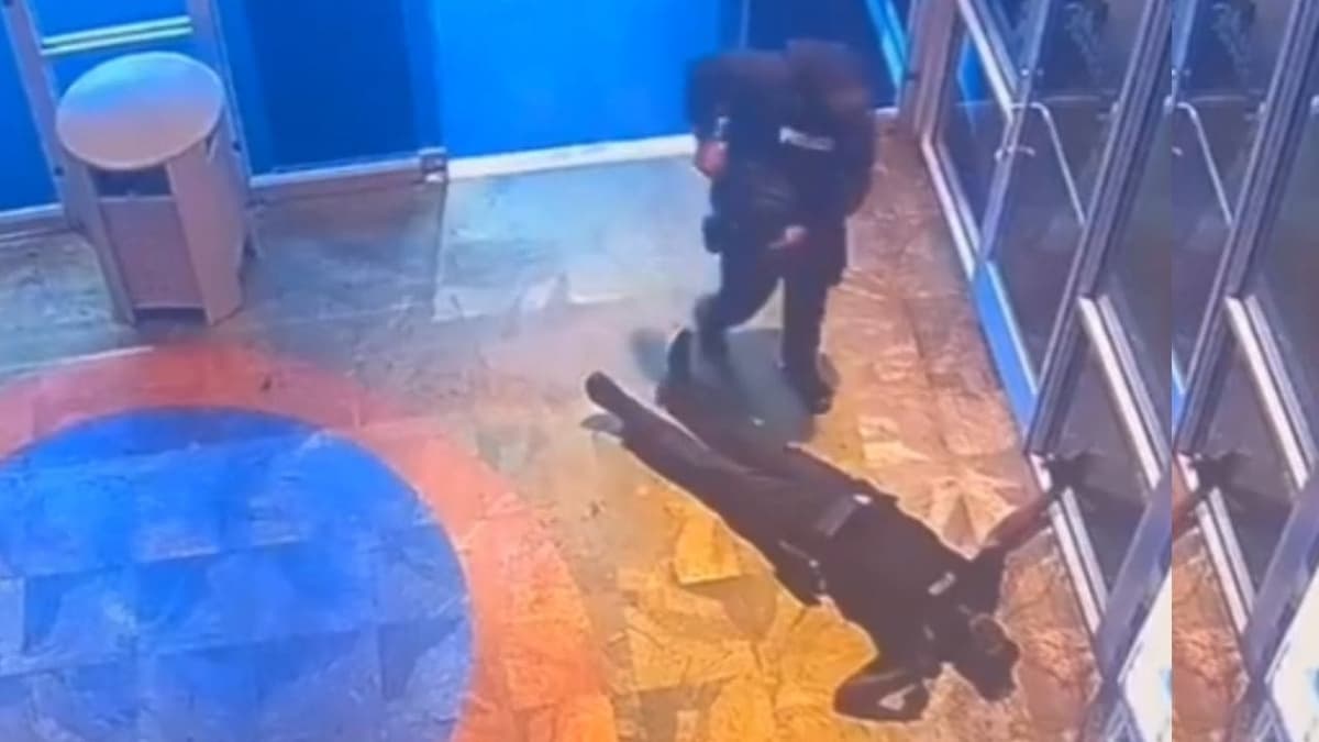 VIDEO: Guardia de seguridad mata a su compañero luego de discutir quién iba a usar el detector de metales