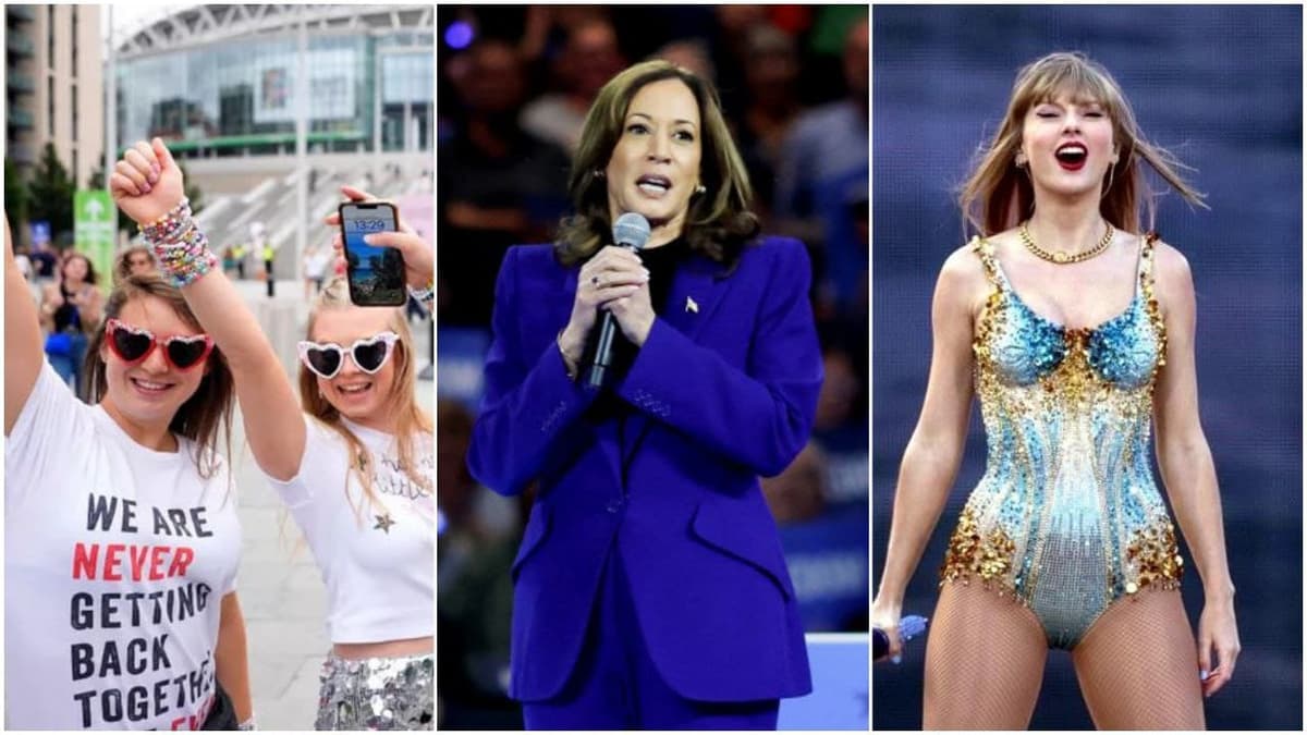 Se unen fans de Taylor Swift para apoyar a Kamala Harris