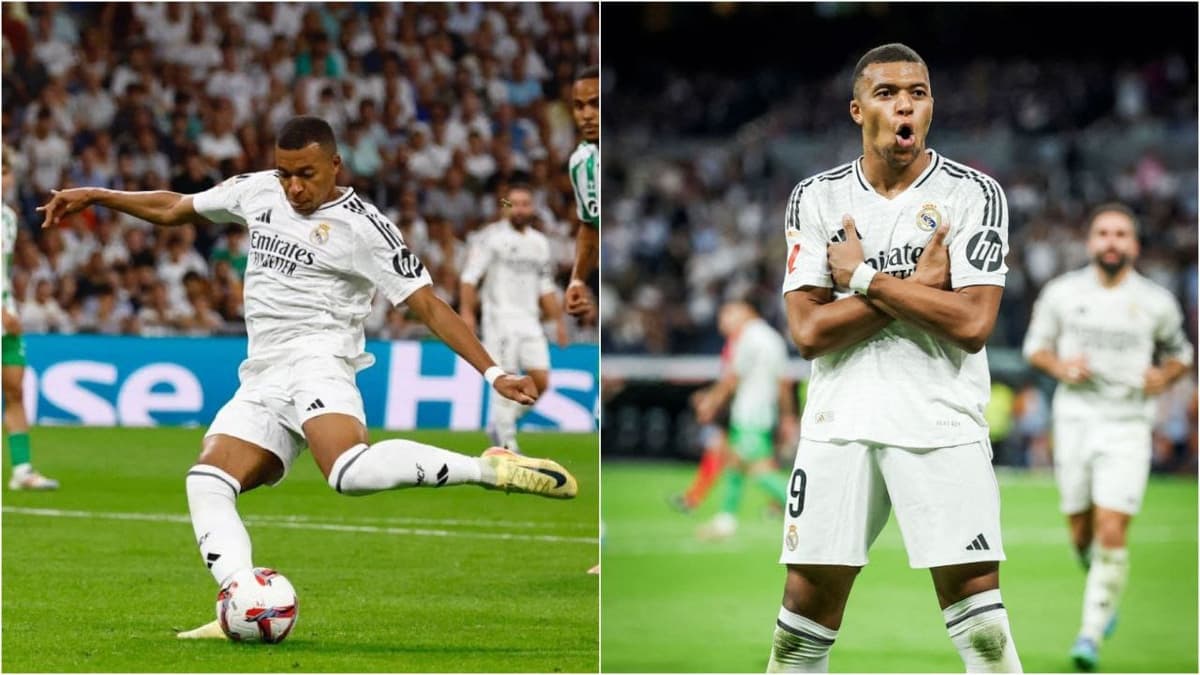 Video: Kylian Mbappé anota sus primeros goles con el Real Madrid en el Santiago Bernabéu
