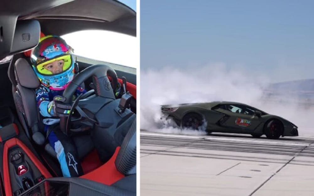 Video: Niño de cinco años conduce Lamborghini a más de 300 kilómetros por hora
