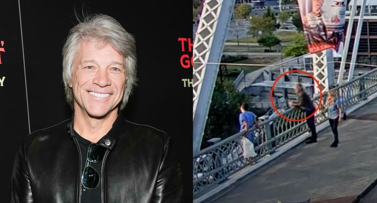 Video: Cantante Bon Jovi salva a una mujer que pretendía saltar de un puente
