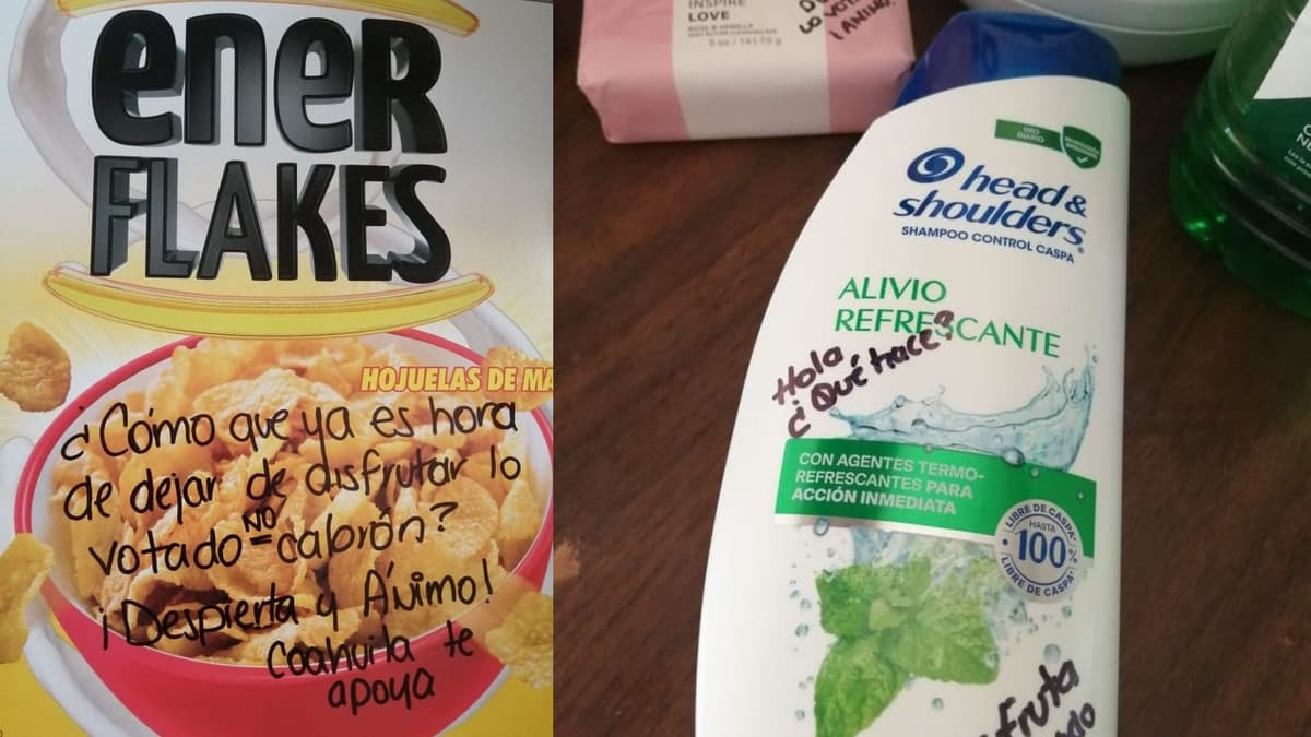 Víveres para damnificados de Acapulco llegan marcados con la leyenda "disfruten lo votado"