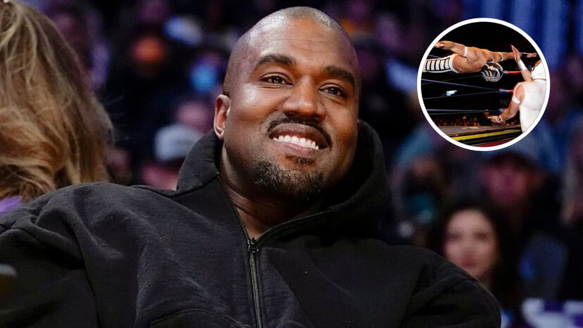 Video: Captan a Kanye West en show de lucha libre en Japón