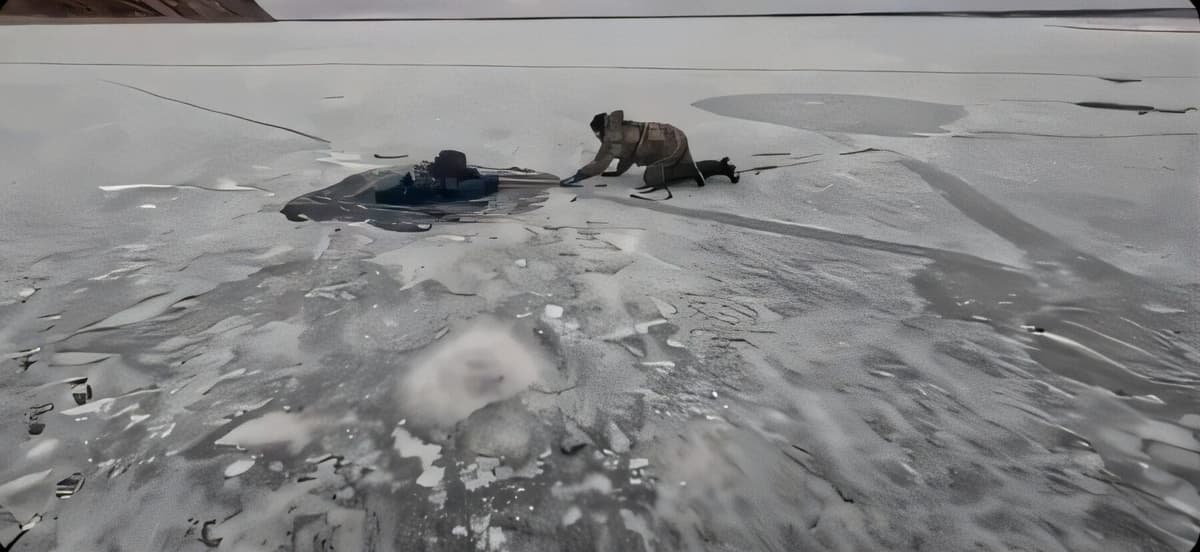 VIDEO: Pescadores rescatan a hombre atrapado bajo el hielo en Rusia
