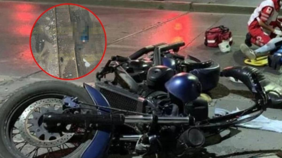 Motociclistas caen de un puente y pierden la vida tras ser impactado por una patrulla en Edomex