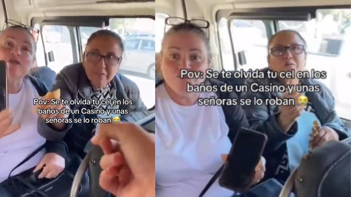 Video: Joven acusa a un par de señoras de robarle su celular tras olvidarlo en el casino