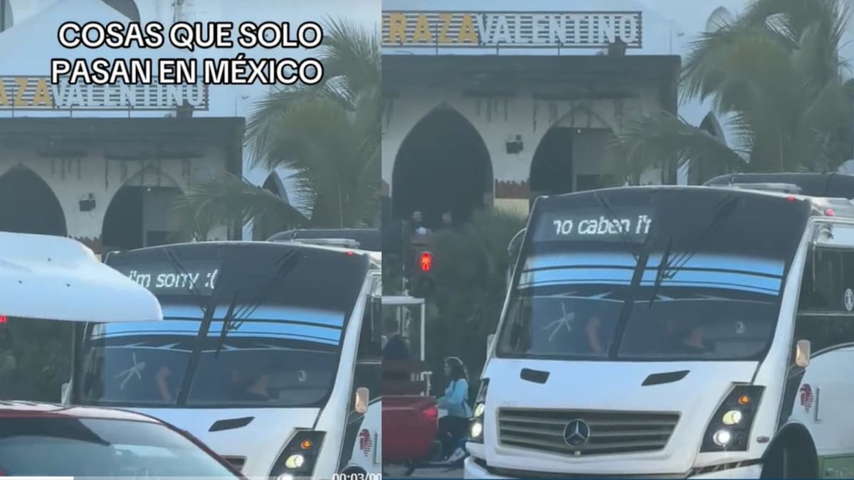 Camión de Mazatlán se vuelve viral por curioso letrero que avisa que está lleno: "I'm sorry ya no caben"