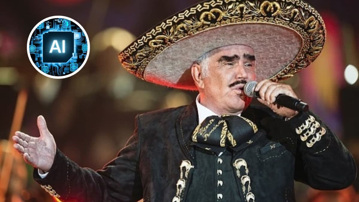 Descarta hijo de Vicente Fernández que nuevo álbum de su padre se haya hecho con inteligencia artificial