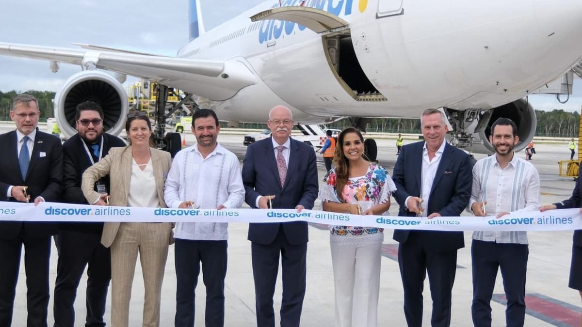 Tulum se conecta con Alemania en histórico vuelo directo de la aerolínea Discover Airlines: Mara Lezama
