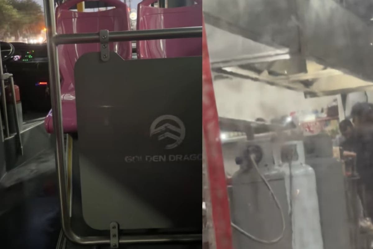 VIDEO: Chofer se baja en puesto de tacos y olvida a pasajera en Monterrey