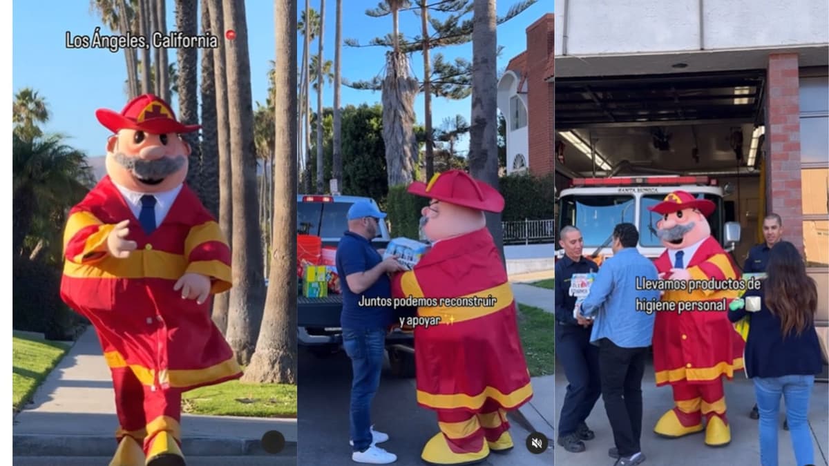 Doctor Simi acude a Los Ángeles para brindar ayuda a las víctimas del incendio; les lleva víveres