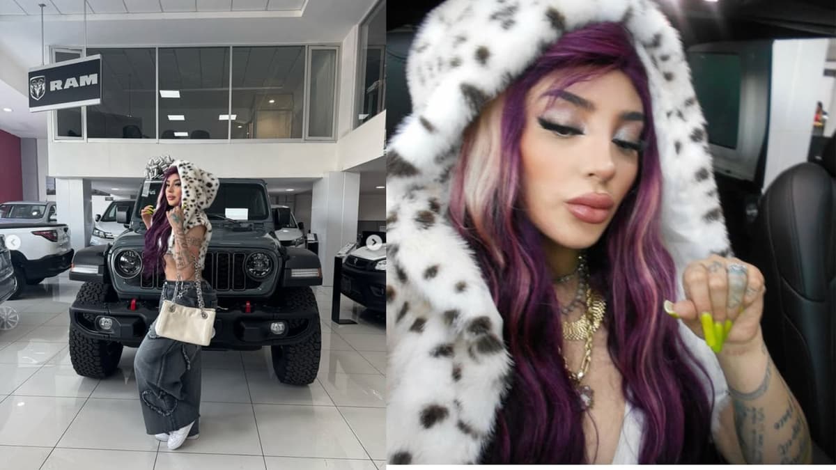 Reguetonera Bellakath presume que compró la camioneta de sus sueños