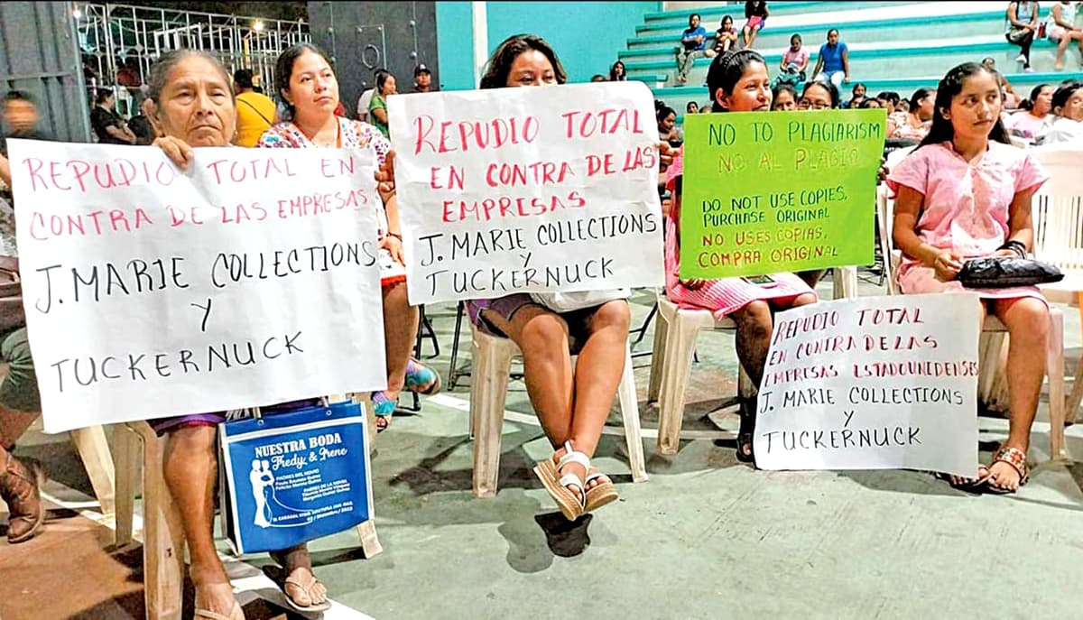 Denuncian plagio textil artesanas mixtecas; acusan a dos marcas de Estados Unidos