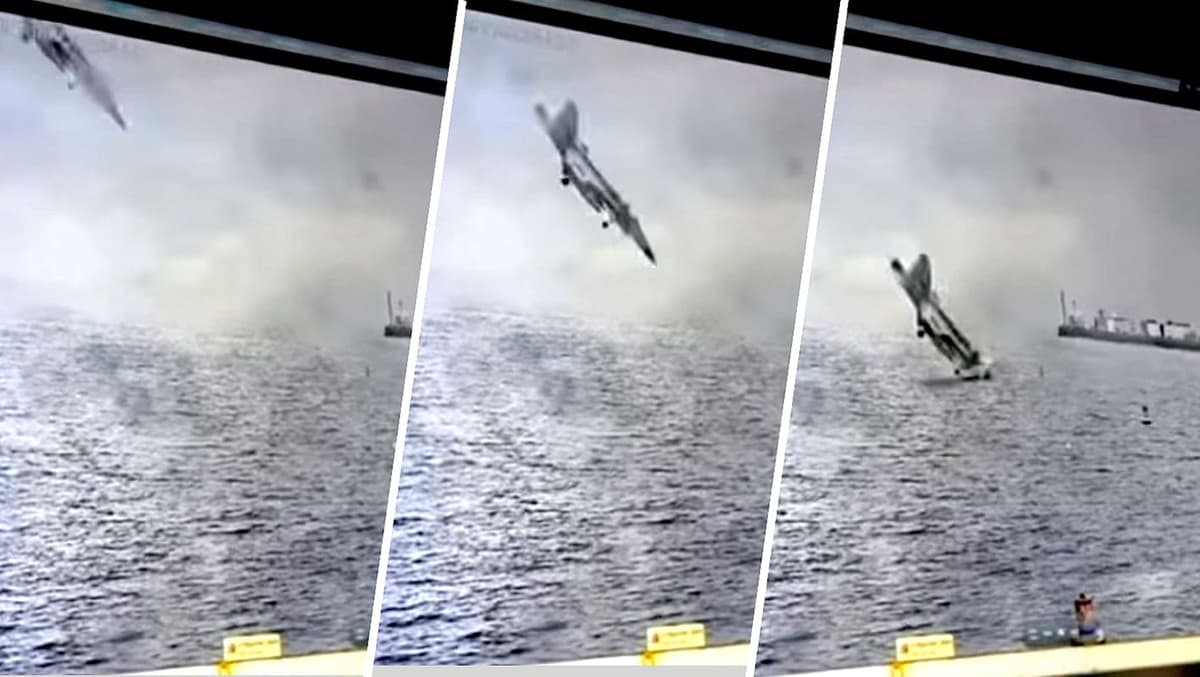 Avión militar se estrella en bahía de San Diego, California