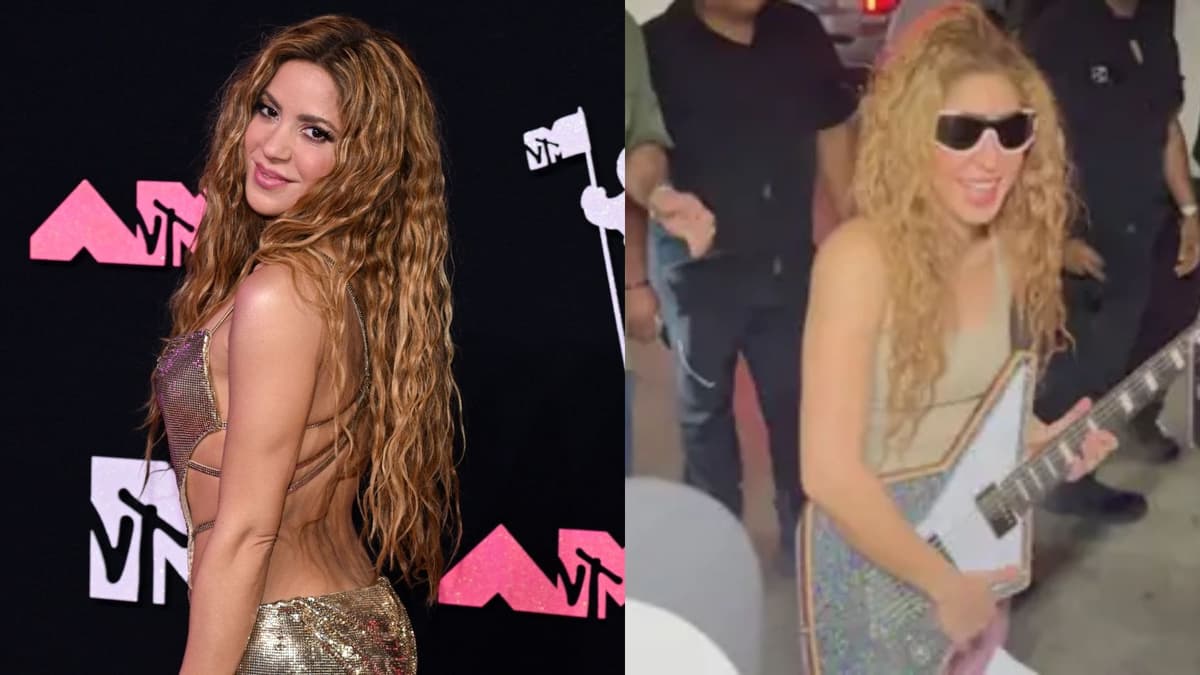 Fan le regala a Shakira una guitarra valuada en 150 mil pesos en Monterrey
