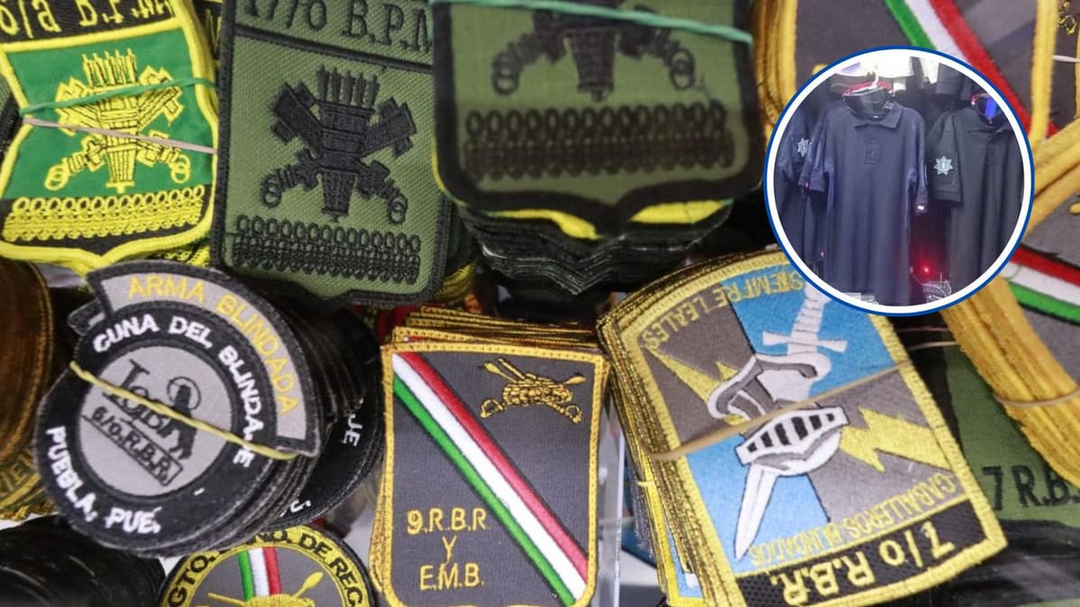 Uniformes de la Policía son vendidos sin restricción en mercados informales de Puebla
