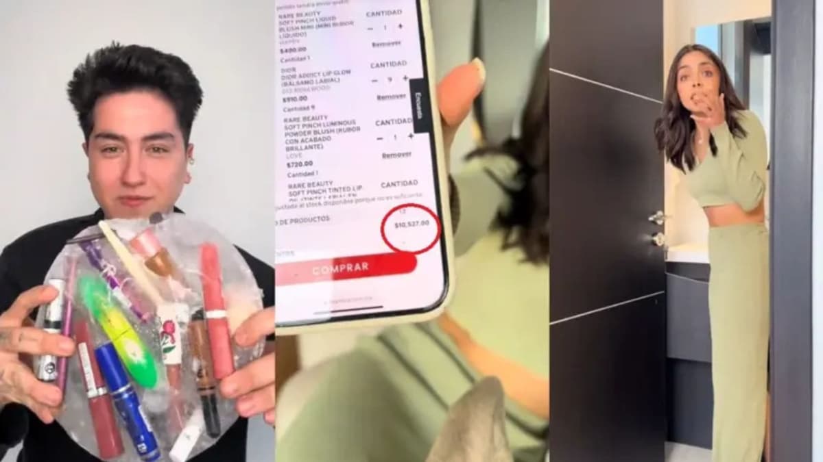 Video: Influencer congela el maquillaje de su novia y al reponerlos se sorprende por el precio