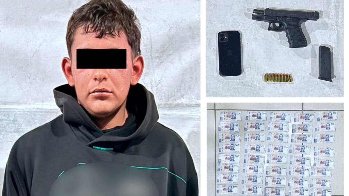 Joven de 18 años es detenido por extorsión tras recibir 20 mil pesos en CDMX