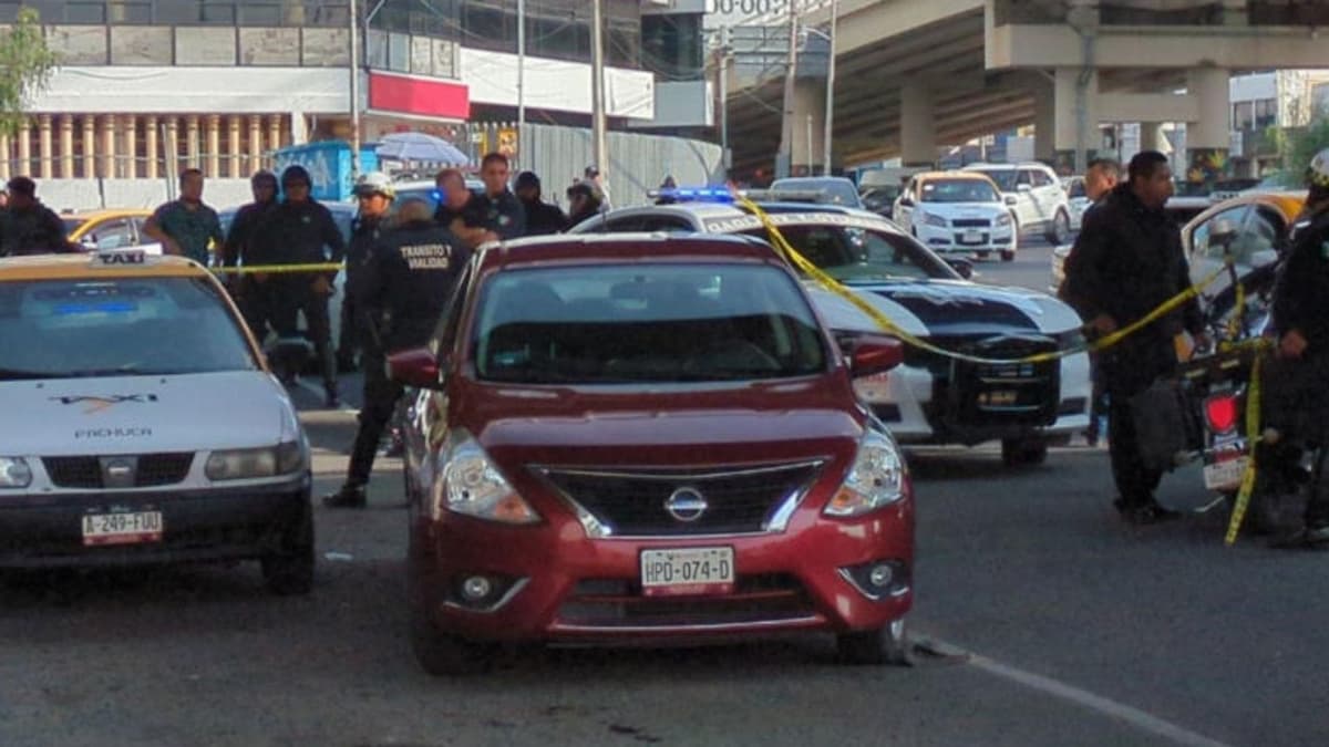 Riña entre taxistas termina en homicidio en Pachuca, Hidalgo